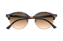 Load image into Gallery viewer, Rayban Clubround Fleck Spotted Brown/Blue/Black Frame Light Brown Gradient Lenses 51Mm