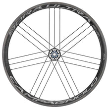 Load image into Gallery viewer, Campagnolo Bora Ultra 35 Dark Tubular Wheel Front And Rear Holes: F: 18 R: 21 Qr F: 100 R: 130 Rim Set