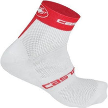 Load image into Gallery viewer, Castelli Free 6 Socks White/Red, Xxl - Men'S