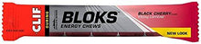 Load image into Gallery viewer, Clif Bloks - Energy Chews - Black Cherry - (2.1 Ounce Packet, 18 Count)
