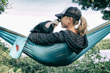 Load image into Gallery viewer, Grand Trunk Double Parachute Nylon Hammock - Blue O/S