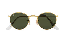 Load image into Gallery viewer, Rayban Round Metal Gold Frame Green Classic G-15 Lenses 53Mm