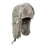 Load image into Gallery viewer, Mad Bomber Original Khaki Supplex W/ Brown Rabbit Fur M