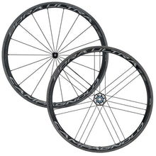 Load image into Gallery viewer, Campagnolo Bora Ultra 35 Dark Tubular Wheel Front And Rear Holes: F: 18 R: 21 Qr F: 100 R: 130 Rim Set