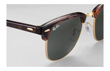 Load image into Gallery viewer, Rayban Clubmaster Classic Tortoise Frame Green Classic G-15 Lenses 49Mm