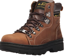 Load image into Gallery viewer, Adtec Men’S 6" Work Boots With Steel Toe, Slip Resistant, Leather, Construction Boots Brown 8 M Us