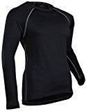 Load image into Gallery viewer, Coldpruf Men'S Quest Performance Base Layer Long Sleeve Crew Neck Top Black Medium