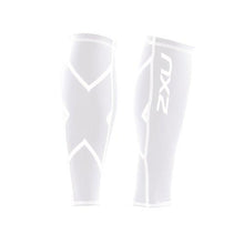 Load image into Gallery viewer, 2XU COMPRESSION CALF GUARD, WHITE/WHITE, X-SMALL