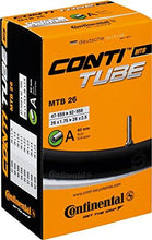 Load image into Gallery viewer, Continental Short Valve Tube, Black, 26 X 1.75-2.5Cc 40Mm
