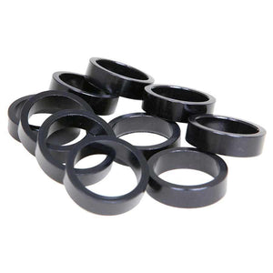 Evo Alloy Headset Spacers Black 28.6Mm/10Mm