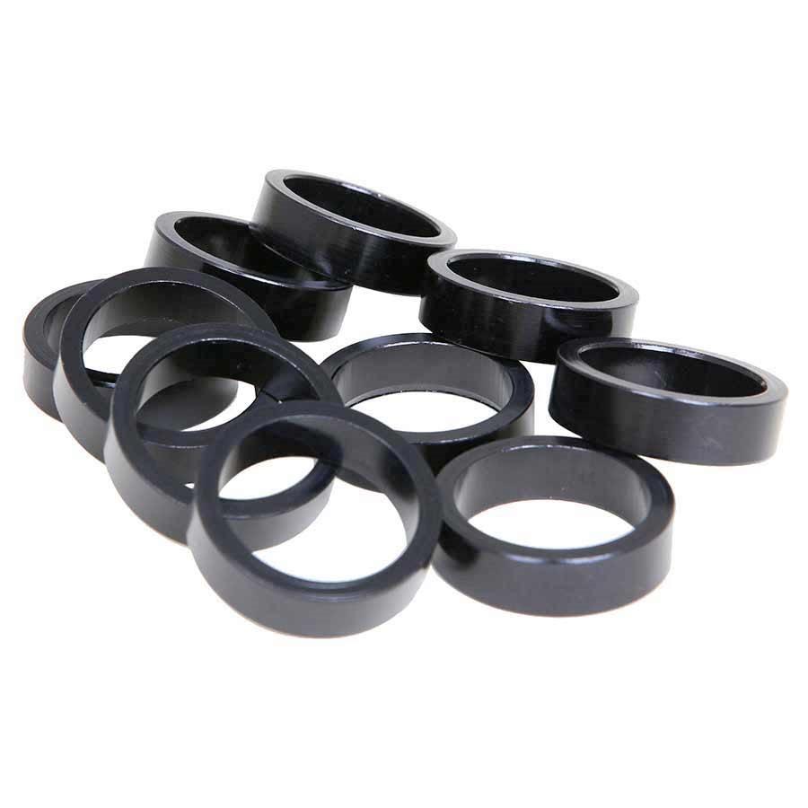 Evo Alloy Headset Spacers Black 28.6Mm/10Mm