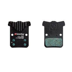 Swissstop Exotherm 2, Disc Brake Pads, Shape: Sram Hrd/Level Tlm, Metallic, Pair