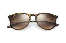 Load image into Gallery viewer, Rayban Erika Classic Tortoise / Gunmetal Frame Brown Gradient Lenses 54Mm
