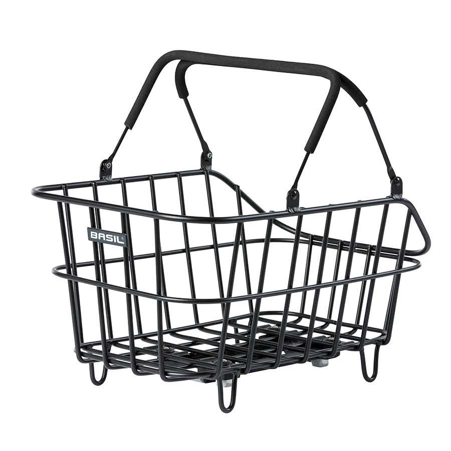 Basil Cento Alum Mik Rear Basket Matte Black