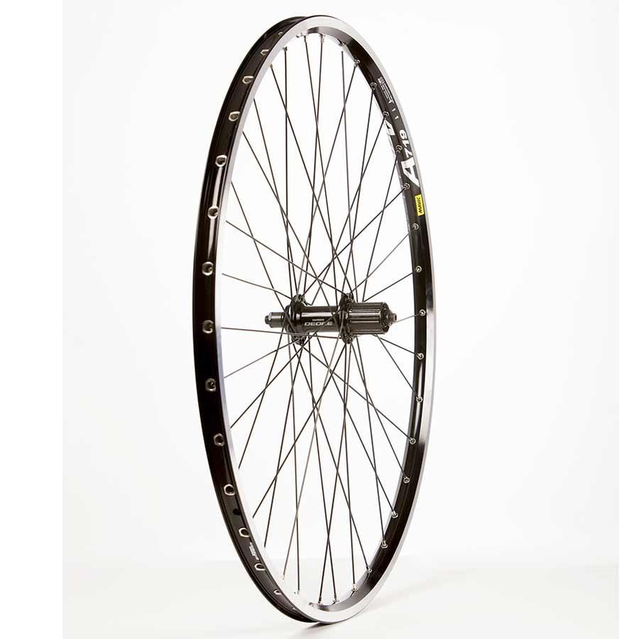 Wheel Shop Mavic A719 Black/ Shimano Deore Fh-T610, Wheel, Rear, 700C / 622, Holes: 36, Qr, 100Mm, Rim, Shimano Hg