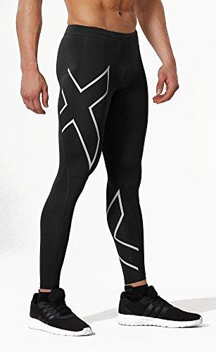 2Xu Core Compression Tights Black/Silver Medium/Tall