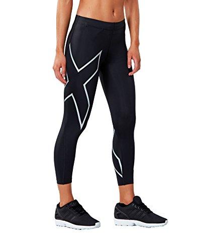 2XU WOMEN'S CORE COMPRESSION TIGHTS BLACK/SILVER, SMALL