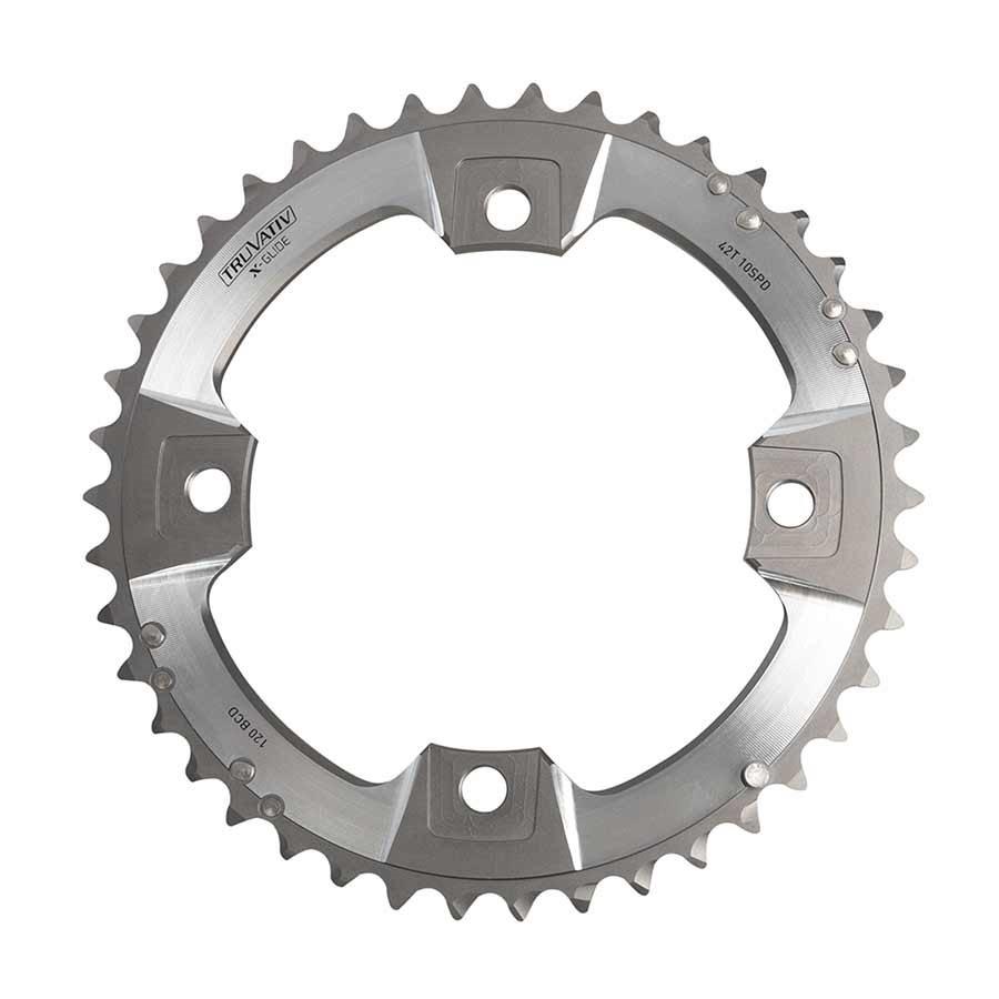 Sram 26T, 10 Sp, Bcd 80Mm, 4-Bolt, Xx, Inner Chainring, For Mtb Double, Aluminum, Grey, 11.6215.188.120