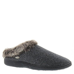 Acorn New Women's Chinchilla Ragg Clog Slipper Dark Charcoal Heather XL