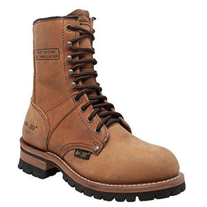 Adtec Women'S 9" Ad Tec Crazy Horse Logger Boots Brown 6B (Medium)