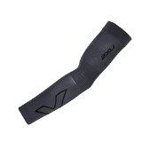 2Xu Compression Flex Arm Sleeves, Titanium/Black, Large