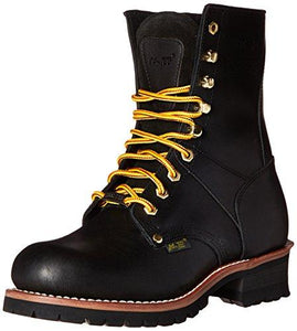 Adtec Men'S 9" Steel Toe Logger Black