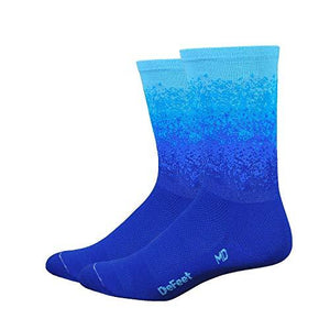 Defeet Aireator 6", Socks, Royal/Neptune/Carolina, L, Pair
