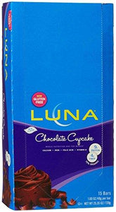 Clif Luna Women'S Nutrition Bars - Chocolate Cupcake - 1.7 Oz - 15 Ct