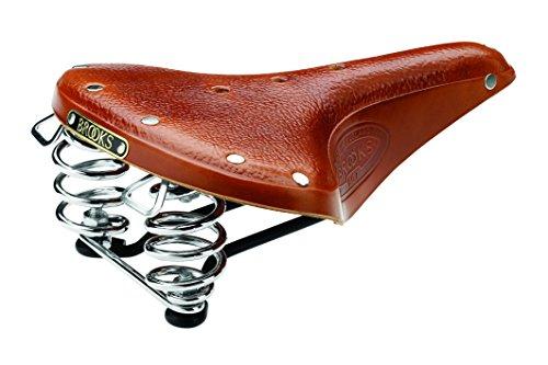 Brooks Saddles B67 Honey Black Steel Whith Chrome Springs