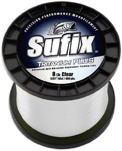 Sufix Tritanium Plus 1-Pound Spool Size Fishing Line (Clear, 50-Pound)