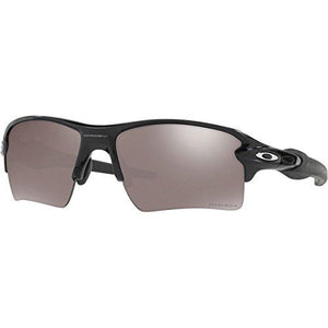 Oakley Men'S Flak 2.0 Xl Polarized Iridium Rectangular Sunglasses, Polished Black, 59 Mm