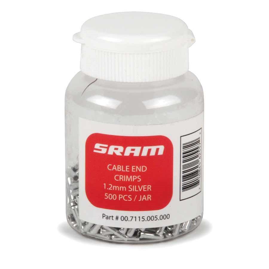 Sram Jar Of 500 Pitstop 1.2Mm Shift Cable Ends - Silver