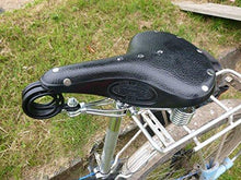Load image into Gallery viewer, BROOKS SADDLES B135 BICYCLE SADDLE (CHROME DOUBLE SPRINGS, BLACK )
