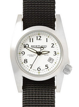 Load image into Gallery viewer, Bertucci M-1S Durable Stainless Steel Field Watch Black Nylon
