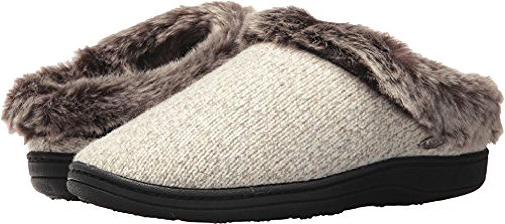 Acorn New Women's Chinchilla Ragg Clog Slipper Charcoal Heather M