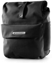 Load image into Gallery viewer, Brooks Norfolk Front Travel Pannier With Roll Top Black/Black 26Cm X 33-48Cm X 14Cm
