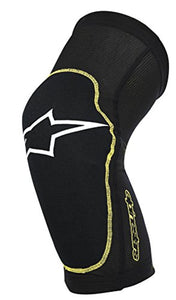 Alpinestars Men'S Paragon Knee Guard, Black/Yellow, Small