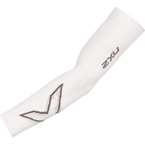 2Xu Comp Flex Arm Sleeve (Single) White/Grey L