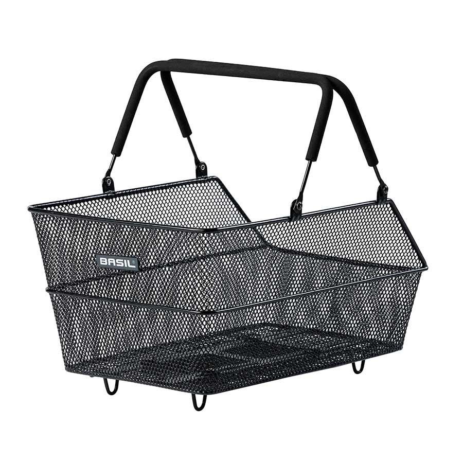 Basil Cento Basket Rear Black 39X24X21Cm