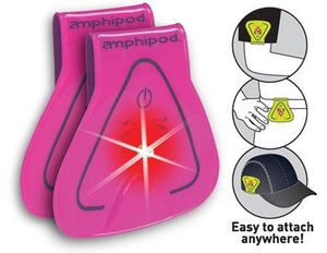 Amphipod Vizlet Led™ Wearable Reflectors Pink Triangles