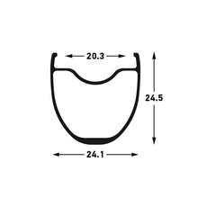 Load image into Gallery viewer, Stan&#39;S No Tubes Grail Mk3 Rim 28 Holes Black 700C
