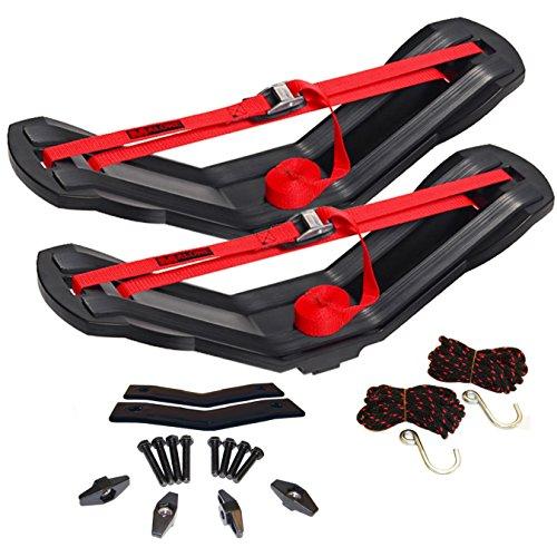 Malone Seawing Saddle Style Universal Car Rack Kayak Carrier With Bow And Stern Lines