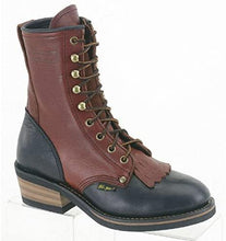 Load image into Gallery viewer, Adtec Womens 8&quot; Packer Soft Toe Leather Work Boots Black/Dark Cherry 6 M
