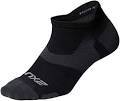 2Xu Vectr Cushion No Show Socks Black/Titanium L