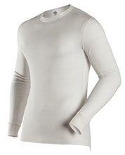 Load image into Gallery viewer, Coldpruf Men'S Dual Layer Crew Neck Long Sleeve Base Layer Big Top Winter White 2X
