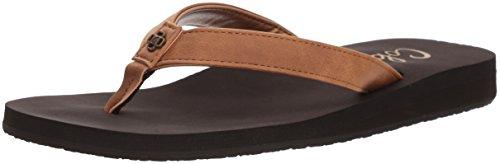 Cobian Women'S Skinny Bounce Flip-Flop, Caramel, 6 M Us