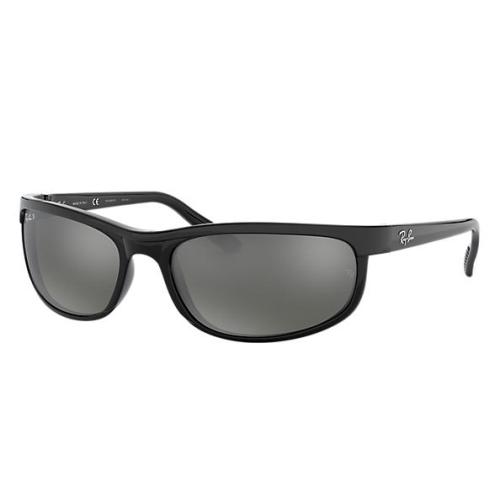 Rayban Predator 2 Black Frame Grey Mirror Polarized Lenses 62Mm