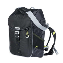 Load image into Gallery viewer, Basil Miles Backpack Black/Lime 17L
