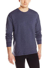 Load image into Gallery viewer, Coldpruf Men'S Authentic Dual Layer Long Sleeve Wool Plus Crew Neck Base Layer Top Navy Large
