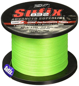 832 BRAID S- 1200 YDS NEON LIME 20 LB